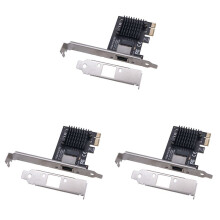3X 100/1000M/2.5G RJ45 Network Adapter RJ45 RTL8125BG Chipset PCIe PCI Express Network Lan Card