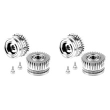 4 Stuks voor K1 K1C K1 Max Extruder Accessoires Alle Metalen Filament Gear 3D Printer Accessoires Twee Gear Extrusie Kit