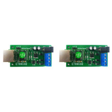 2X ET69C02 Ethernet-Netzwerk IP RJ45 zu RS485 Buskonverter für Modbus RTU Master Slave Client Server MQTT PLC