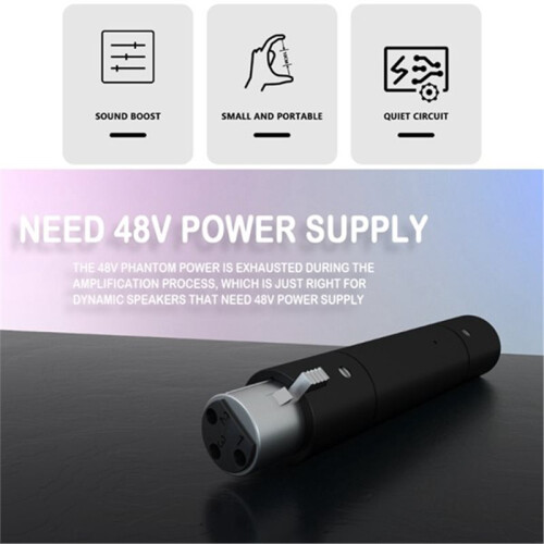 48V Wired Microphone Amplifier Microphone Preamplifier Stage Speech Amplifier Recording Amplifier 2