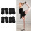 4 Pair Anti Slip Pilates Socks One Size Black 1