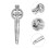 Zinc Alloy Chestnut Opener Nutcracker Clip Ergonomic Home Tool 9