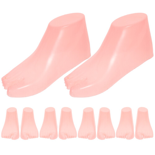 25Paires Modèles Pieds Plastique Rose Support Bottes 1