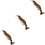 3Pcs Multi Plastic Shrimp Toys Realistic Ocean Creature Learning Toys 6