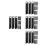 48Pcs Stainless Steel Fire Starter Tool Black for Camping Kitchen Use 7