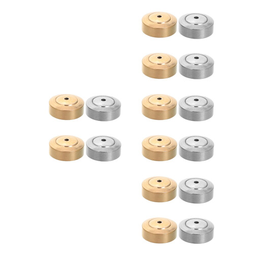 16Pièces Protections Boucles D'oreilles Acier Silicone Variées 2