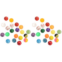 40Pièces Balles Rebondissantes Jeu Portable En Caoutchouc Pour Enfants
