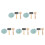 5Sets Multi Roller Set Woodworking Craft Tools for Artists 8