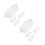 4Paires Accessoires Silicone Clair Pour Tenues Et Spectacles 5