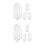 4Paires Accessoires Silicone Clair Pour Tenues Et Spectacles 6