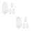4Paires Accessoires Silicone Clair Pour Tenues Et Spectacles 7