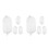 4Paires Accessoires Silicone Clair Pour Tenues Et Spectacles 9