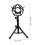 Compact Black Desktop Tripod Mic Stand Durable Metal Plastic Base 3
