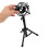 Compact Black Desktop Tripod Mic Stand Durable Metal Plastic Base 4