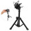 Compact Black Desktop Tripod Mic Stand Durable Metal Plastic Base 10