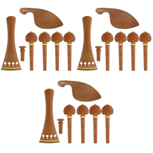 3Ensembles Accessoires Violon 4/4 Bois De Jujubier Élégant 2
