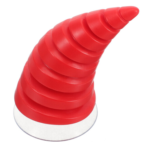 3Pièces Cornes Décoratives Rouge Pour Casque En Plastique 1