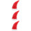 3Pièces Cornes Décoratives Rouge Pour Casque En Plastique 8