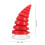 3Pièces Cornes Décoratives Rouge Pour Casque En Plastique 10