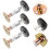 8Pcs Bed Wall Stoppers Stainless Steel Adjustable Headboard Brackets 11