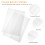 15Pcs Transparent Book Protective Covers Waterproof PP Book Sleeves 11