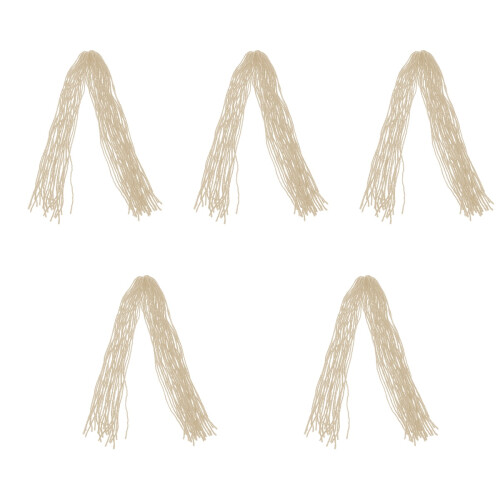 5Pcs White Natural Looking Dreadlock Wig Extensions for Men and Women 1