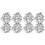 2Pcs Durable Silver Flower Arrangement Holders Mesh Cage Flower Fixers 11