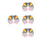 400Pcs Assorted Colors Paper Envelopes Card Holders for Storage Use 8
