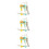3St Ergonomisch Handvat Springtouwen Kids Bamboe Multikleur Workout 7