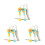 3St Ergonomisch Handvat Springtouwen Kids Bamboe Multikleur Workout 9