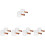 10Stk Espressomessbecher Mit Holzgriff, Transparenter Milchbecher 6