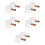 10Stk Espressomessbecher Mit Holzgriff, Transparenter Milchbecher 8