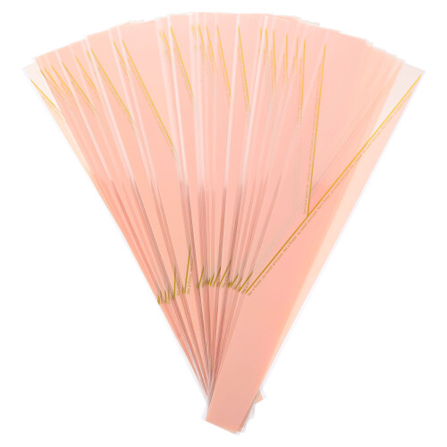 100Stk Einzelblumen Hüllen Rosa Kunststoff Geschenkverpackung 2