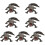 7Pcs Black Simulation Animal Model Kids Cognitive Toy Durable PVC 6
