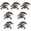 7Pcs Black Simulation Animal Model Kids Cognitive Toy Durable PVC 7