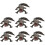 7Pcs Black Simulation Animal Model Kids Cognitive Toy Durable PVC 9