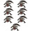7Pcs Black Simulation Animal Model Kids Cognitive Toy Durable PVC 10