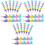 24Pièces Crayons Amusement Stackables Pour Enfants Cadeaux Scolaires 2