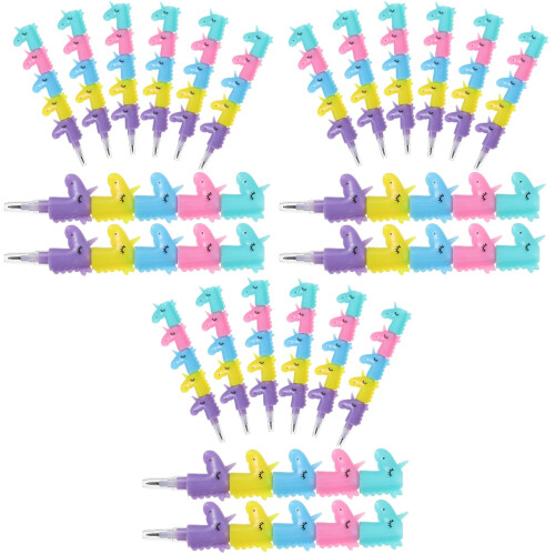 24Pièces Crayons Amusement Stackables Pour Enfants Cadeaux Scolaires 1