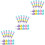 24Pièces Crayons Amusement Stackables Pour Enfants Cadeaux Scolaires 4