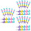 24Pièces Crayons Amusement Stackables Pour Enfants Cadeaux Scolaires 5