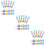 24Pièces Crayons Amusement Stackables Pour Enfants Cadeaux Scolaires 8