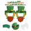 24Stk Partybrillen Papier St. Patricks Tag 10
