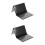 2Pièces Vide Trick PU Noir Accessoire Magicien Scène 5