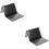 2Pièces Vide Trick PU Noir Accessoire Magicien Scène 6