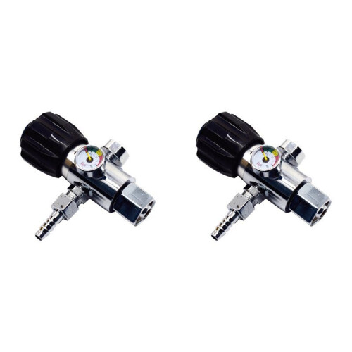 2X Portable Alloy Tool Oxygen Pressure Reducer  Welding Anti Fall Argon Gas Meter Clear Scale Rustproof Regulator