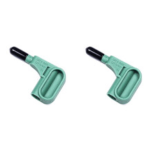 2X Elektronisches Multimeter, Magnetkopf, 4-mm-Bananenstecker, Lötfrei, Schneller Magnet-Sondenanschluss, Multimeter-Zubehör, Grün