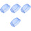 4Pièces Protectrice D'admission Auto En Tissu Polyester Bleu 2