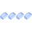 4Pièces Protectrice D'admission Auto En Tissu Polyester Bleu 3
