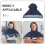 2Ensemble De Denim - Cape Capuche Dustproof Noire 9